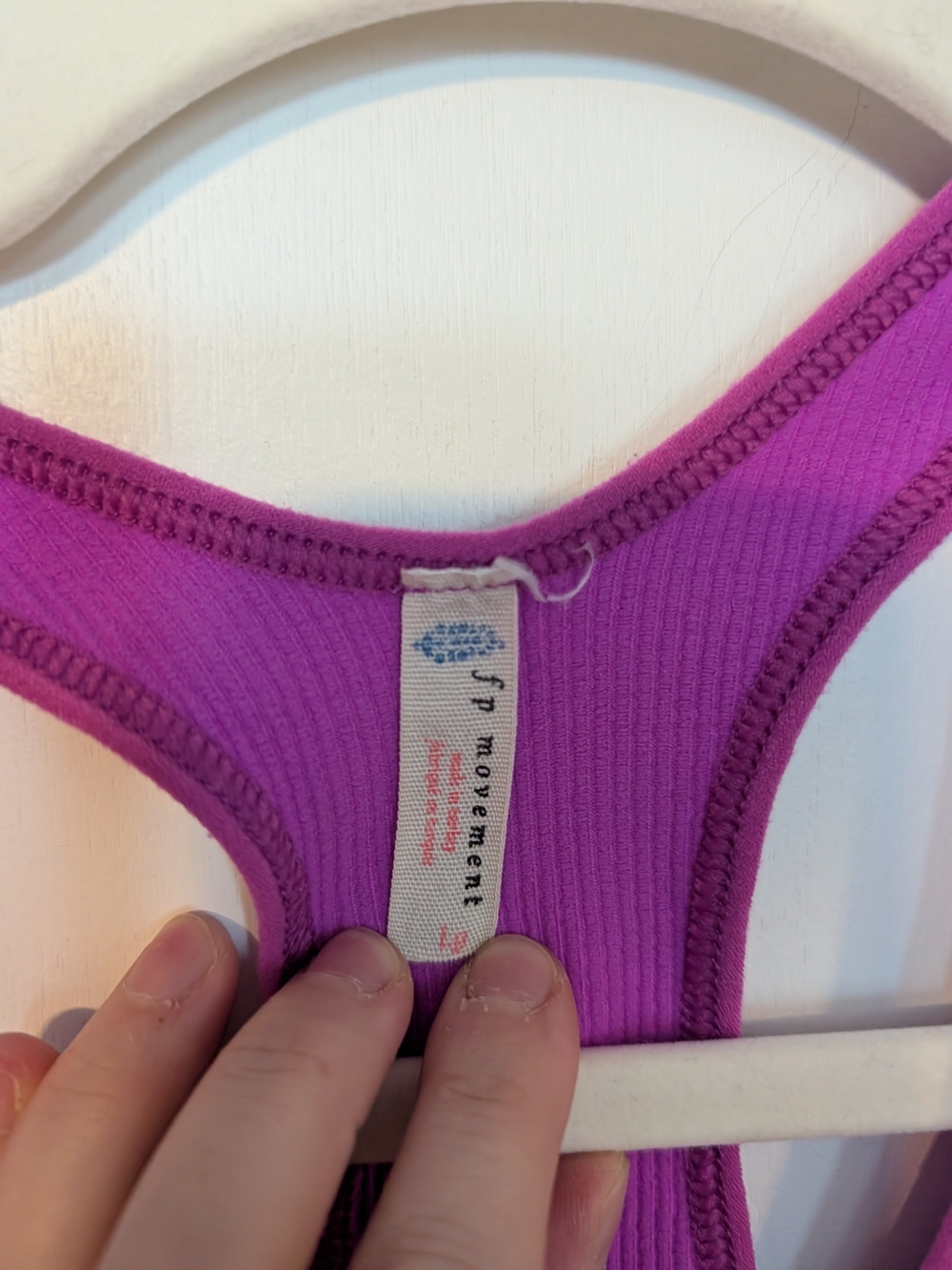 Free People Movement Magenta Ribbed Racerback Bralette - Picture 2 of 3